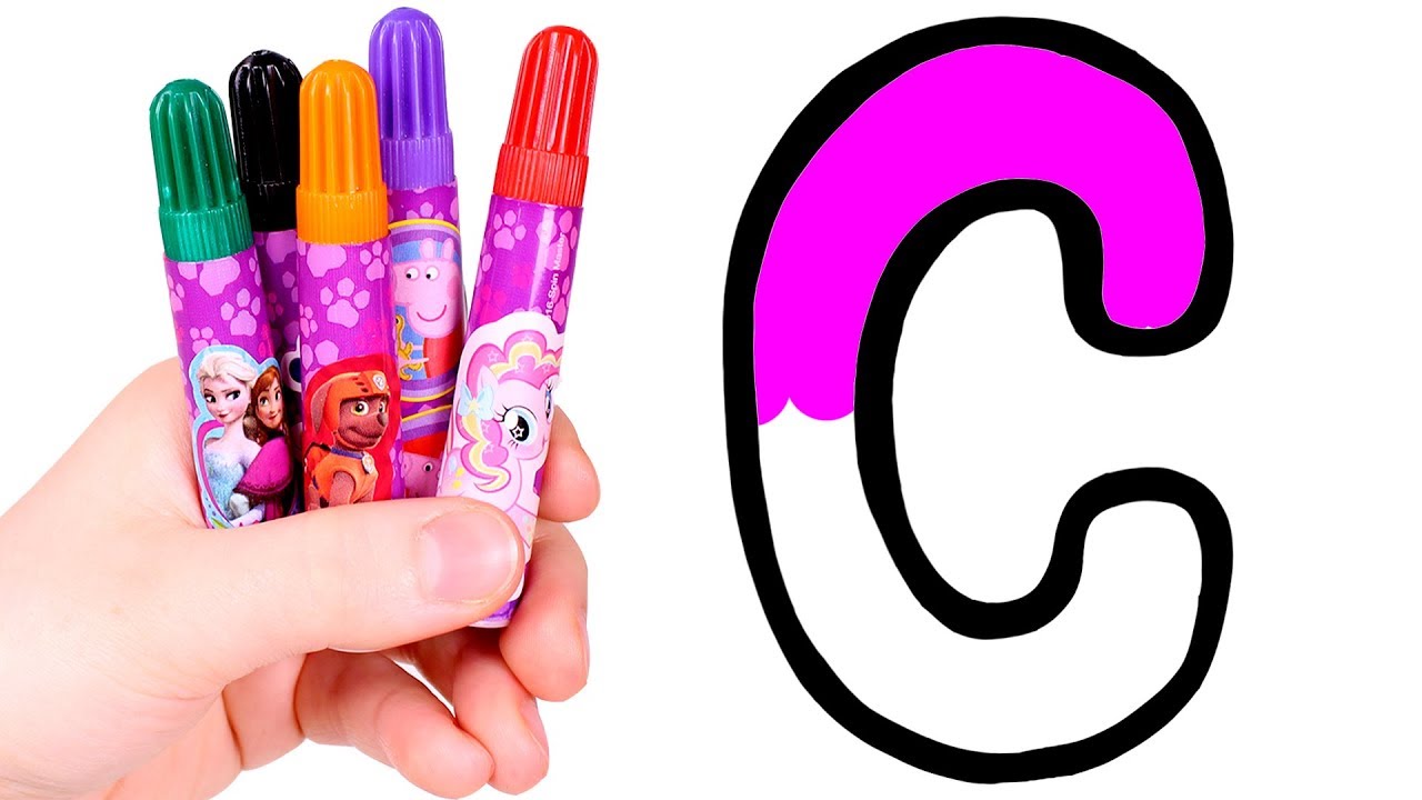 Dibuja y colorea la letra c ð ïð aprende el abecedario