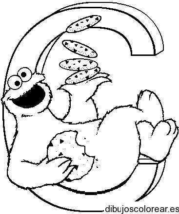 Dibujo de la letra c dibujos para colorear monster coloring pages sesame street coloring pages coloring pages