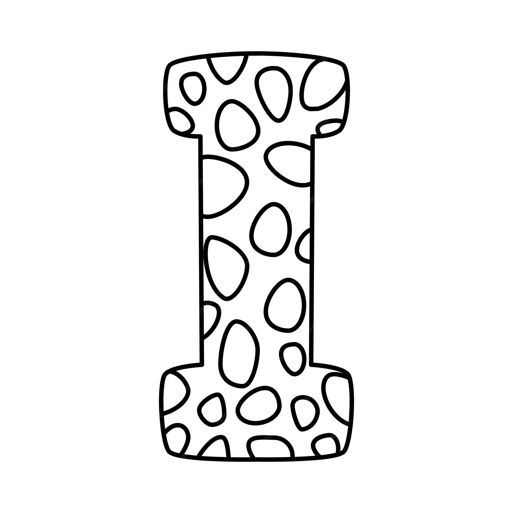 Alfabeto para colorear libro de pãginas para niãos dibujado a mano vector letras del alfabeto signo garabato conjunto de fuent ilustraciãn vectorial vector premium