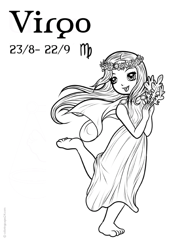 Signos del zodiaco dibujos para colorear