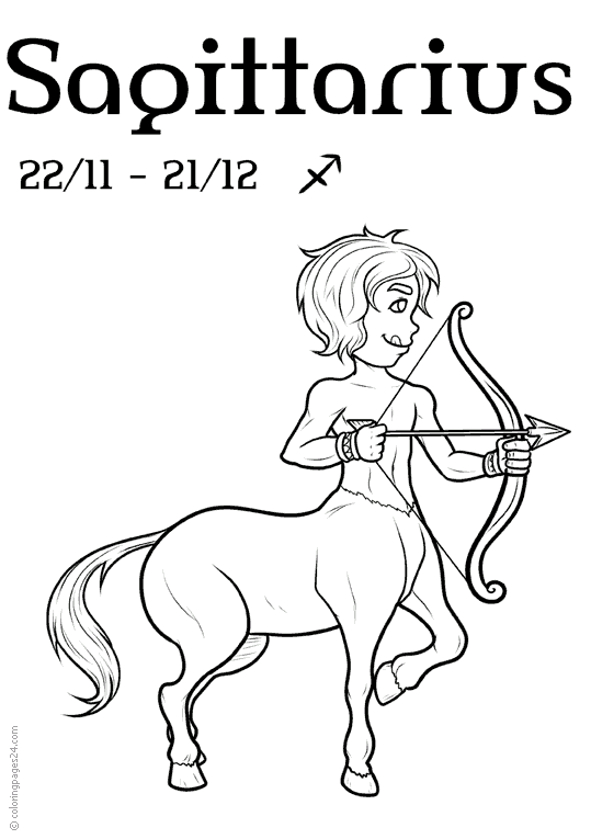 Signos del zodiaco dibujos para colorear