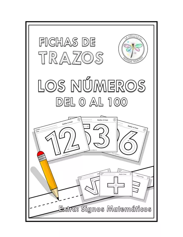 Fichas de trazos los nãºmeros extra los signos matemãticos