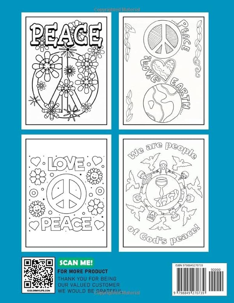 International day of peace coloring book celebrate a meaningful day with coloring pages inside gifts for kids and adults to color and have fun lutz emrys lutz libros