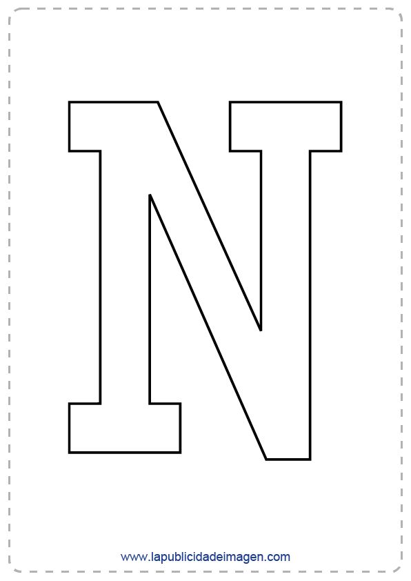 Letras n pa imprimir plantillas de letras letra n letras