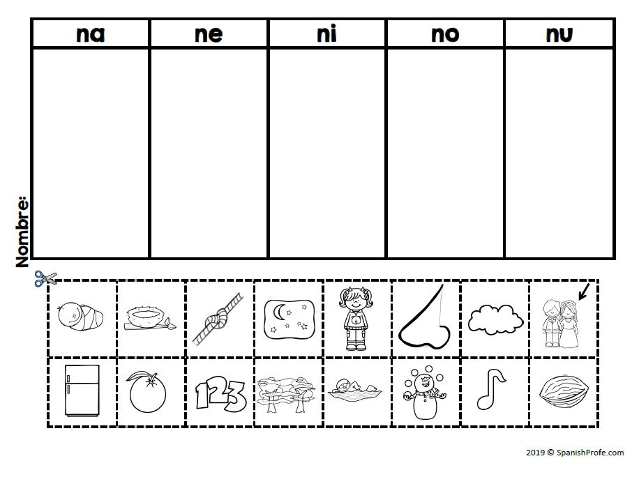 Letra n na ne ni no nu actividades y centros