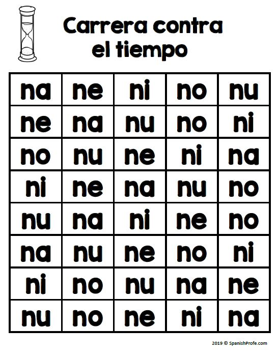 Letra n na ne ni no nu actividades y centros