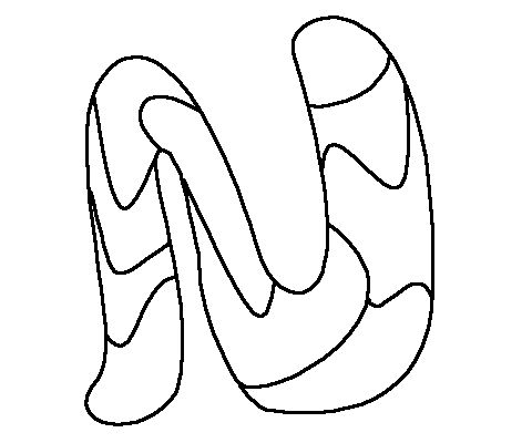 Mold da letra n para imprimir alfabeto completo para imprimir letra n letra d