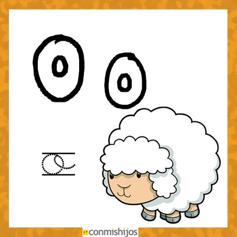 Fichas para aprender las letras y colorear letra o
