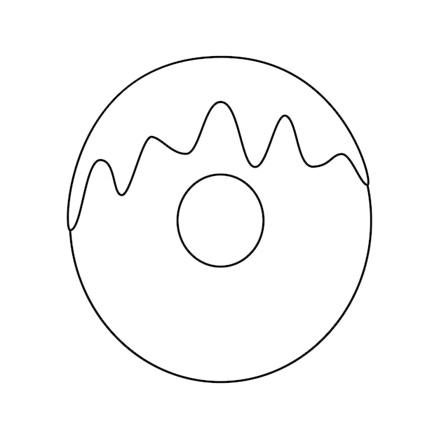 Premium vector coloring page with letter o for kids