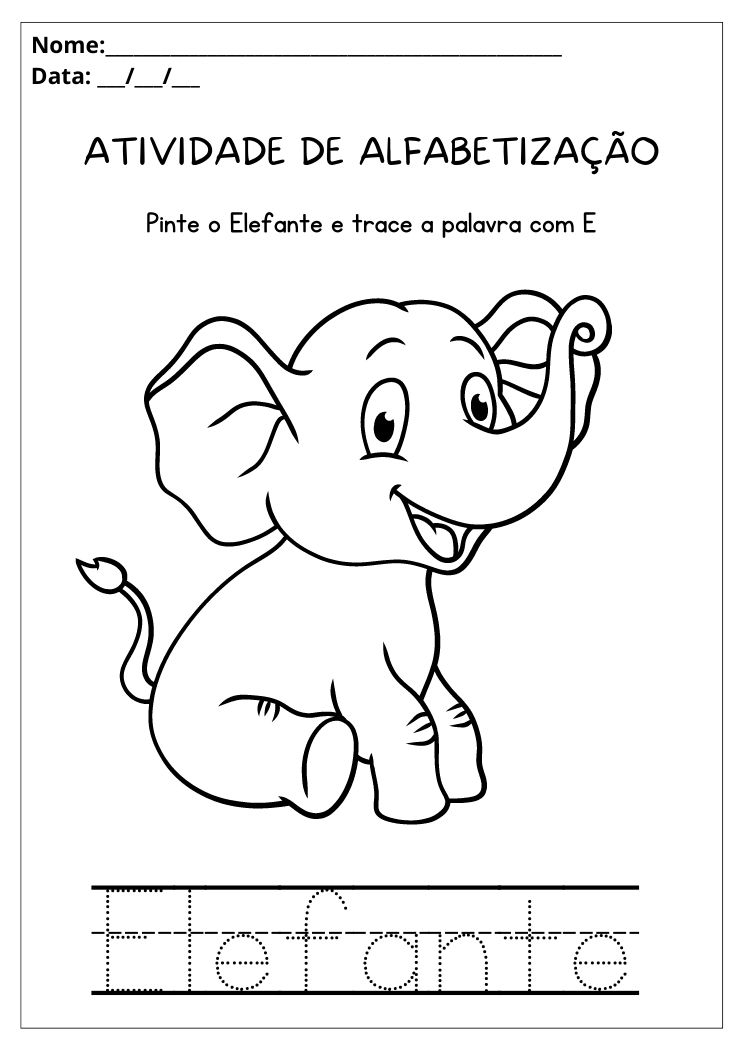 Atividades de alfabetizaãão
