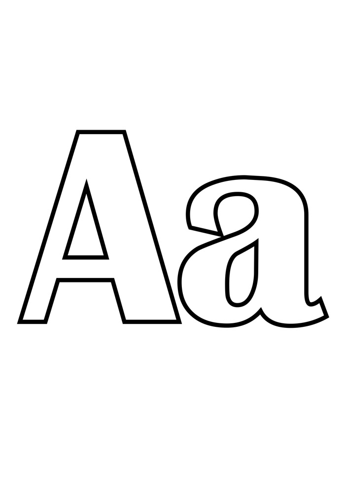Letras para colorir