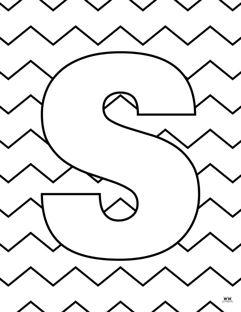 Letter s coloring pages
