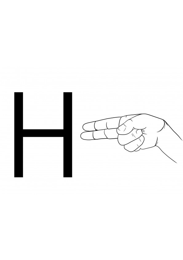 Asl sign language collectn for free printing and coloring for kids with all types of needs