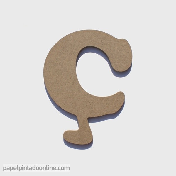 Letra ã de madera cm papelpintadonline