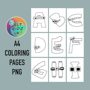 Alphabet lore coloring pages