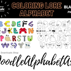 Alphabet lore coloring pages