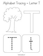 Letter t coloring pages