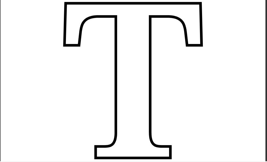Printable pdf letter t coloring page decoraãão de festa simples ideias bonitas molde