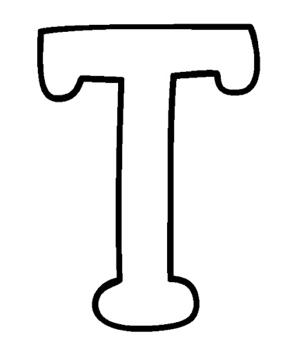 Letter t coloring pages t