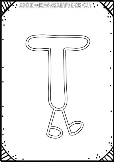 Moldes de la letra t