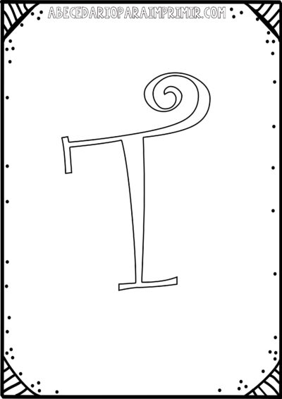 Moldes de la letra t