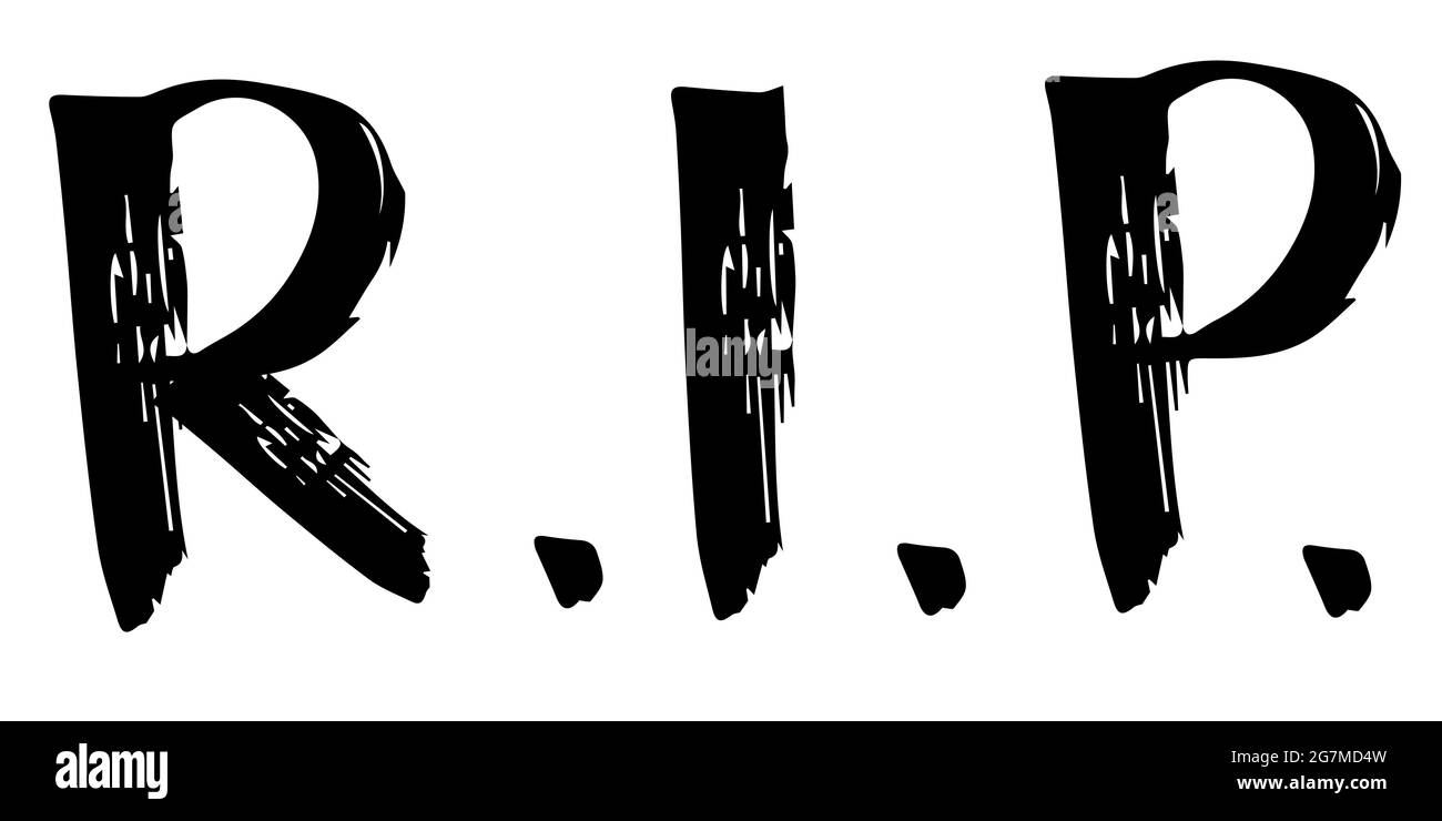 R i p cut out stock images pictures