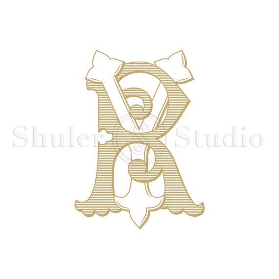 Classic letters monogram ry yr classic letters digital