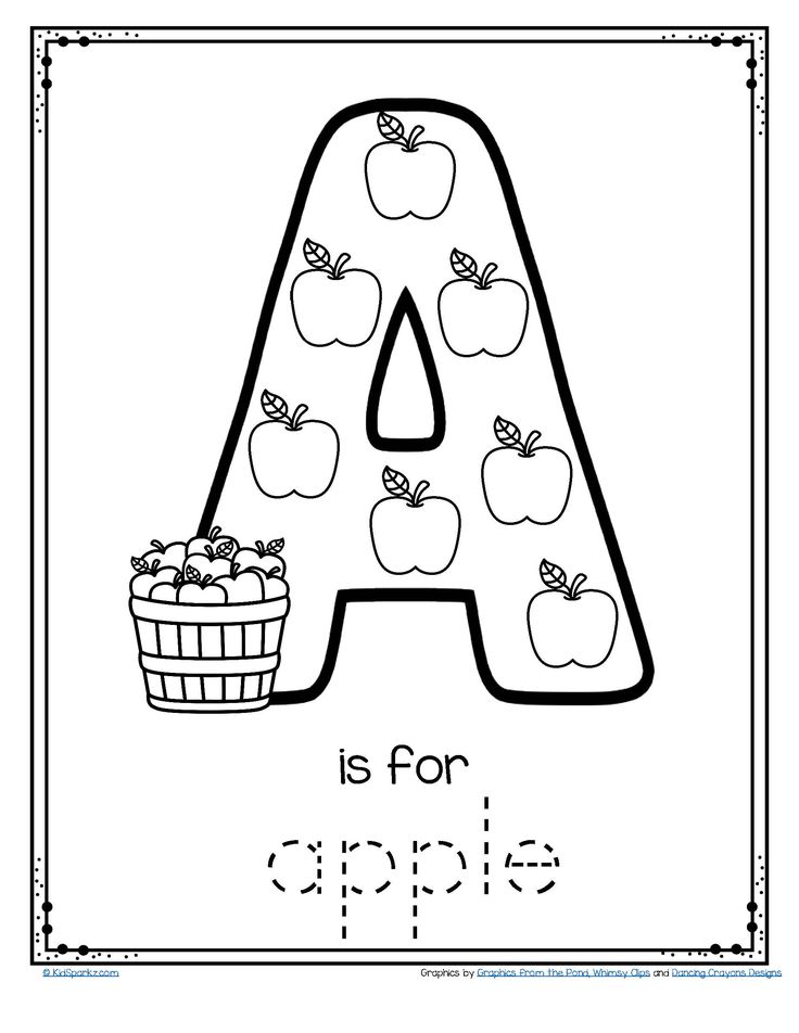 Letter a is for apple
