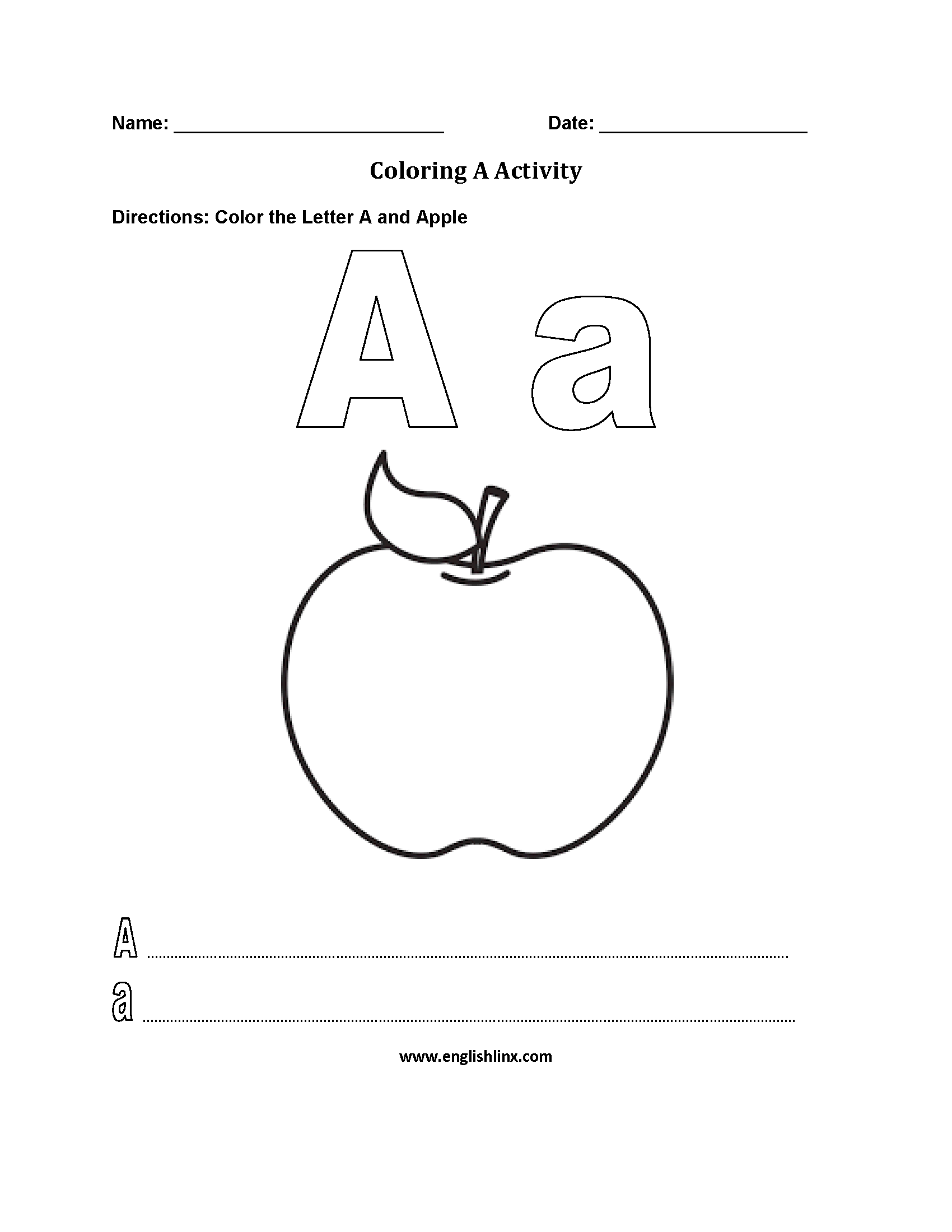 Alphabet worksheets alphabet coloring pages worksheets