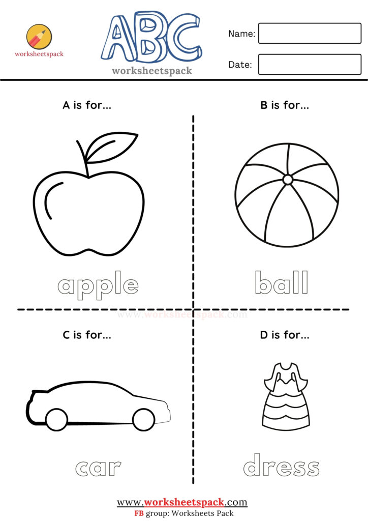 A to z alphabet coloring activities