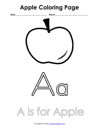 Apple coloring