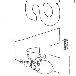 Letter a coloring pages printable for free download