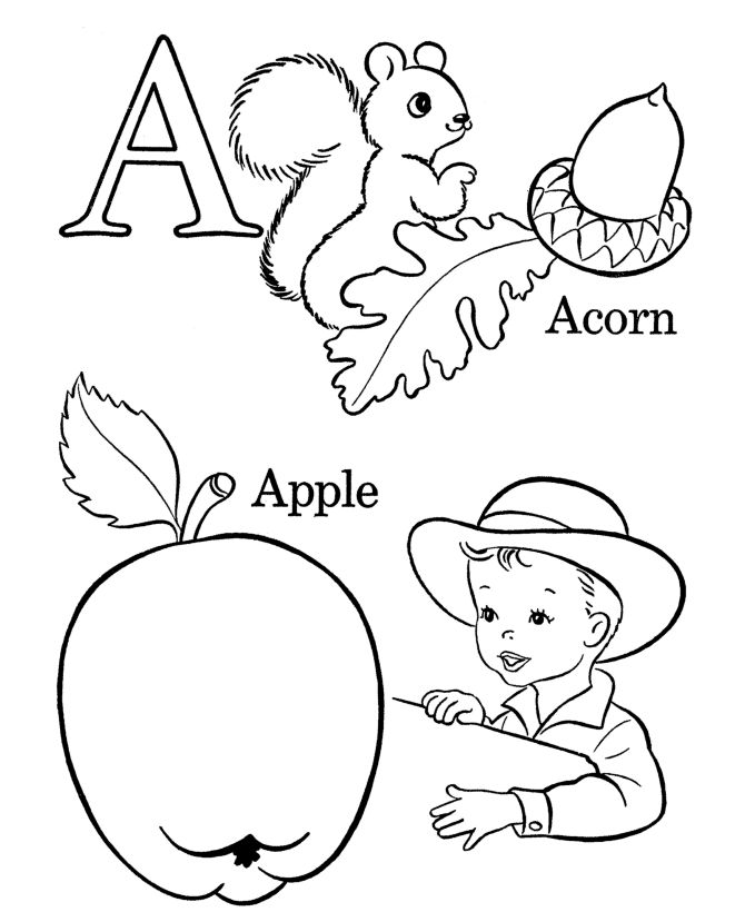 Bluebonkers free printable alphabet coloring pages