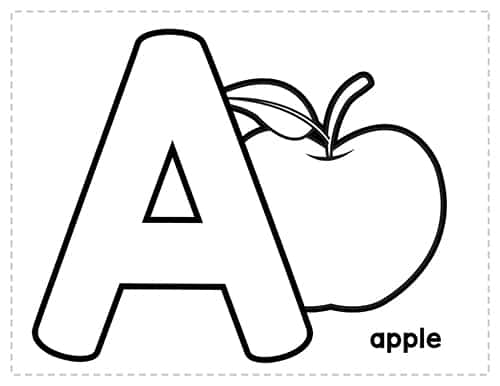 Letter a preschool printables