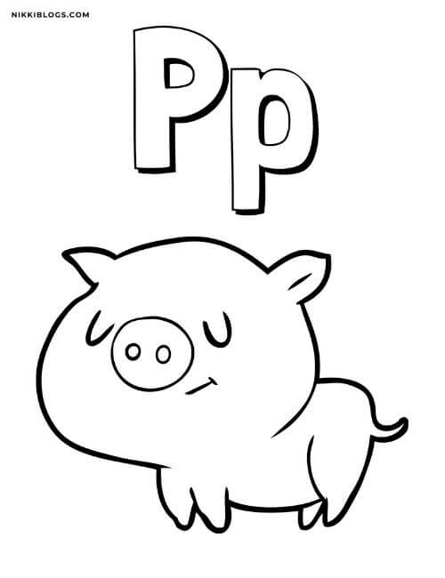 Free printable alphabet coloring pages for toddlers