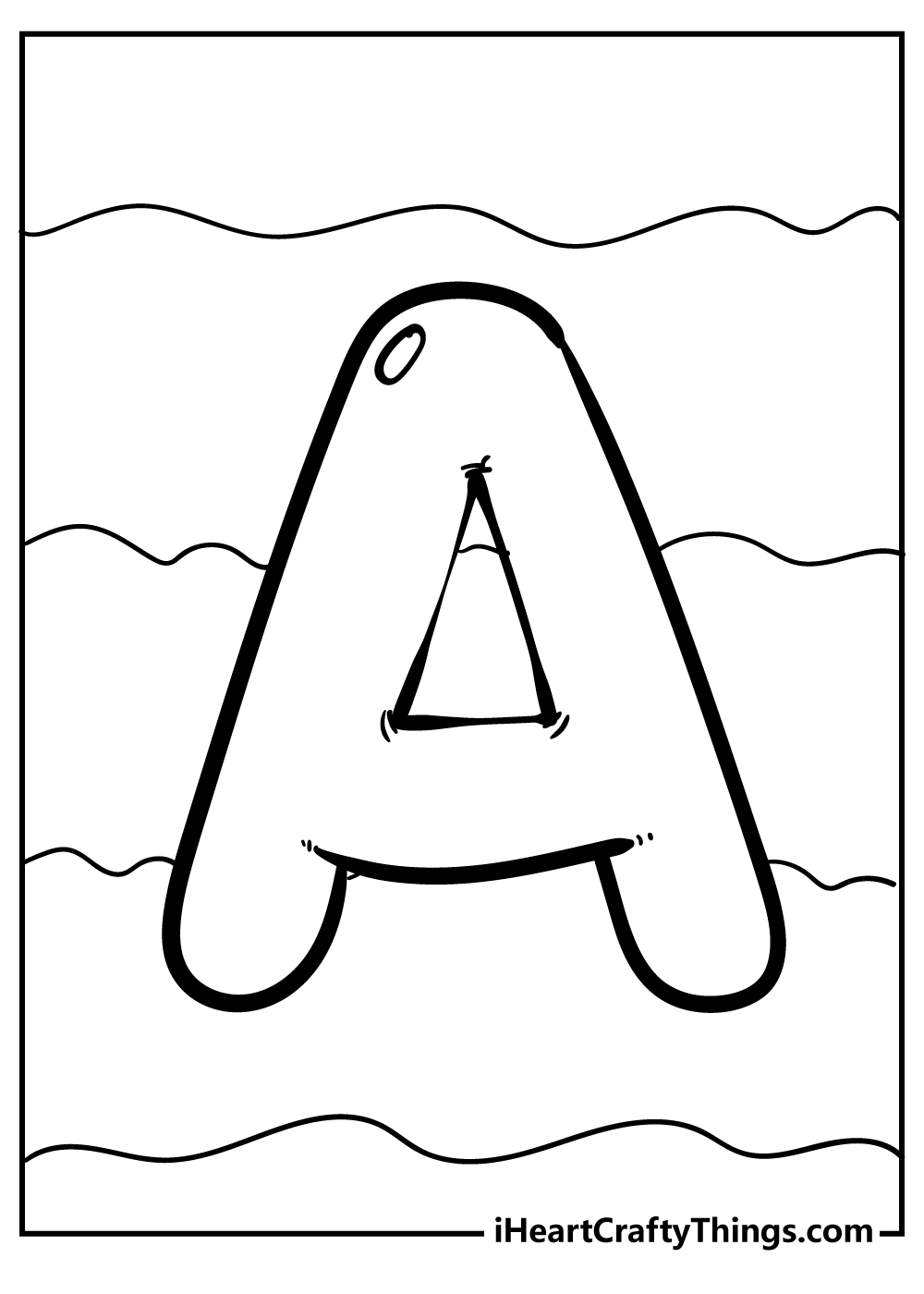 Letter a coloring pages free printables
