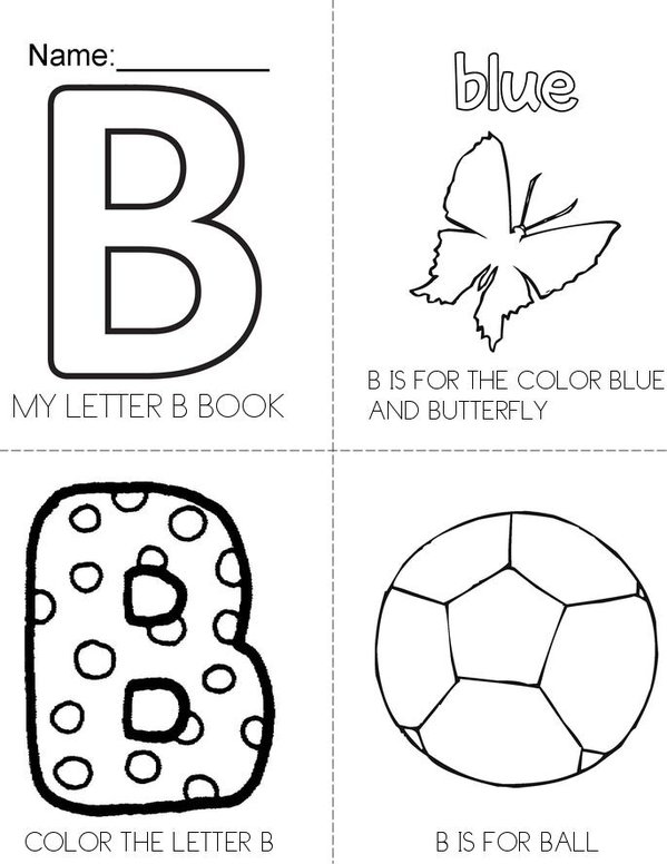 Letter b book