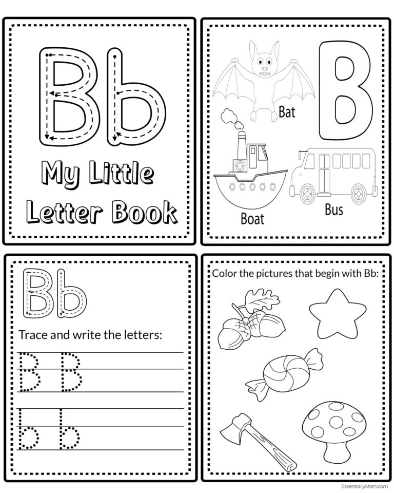 Abc mini book printable alphabet letter mini book