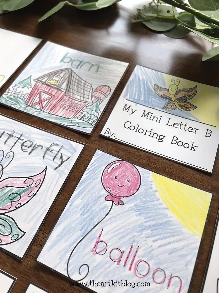 Mini letter b coloring pages free printable download â the art kit