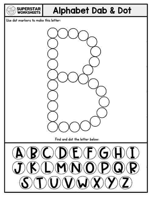 Letter b worksheets