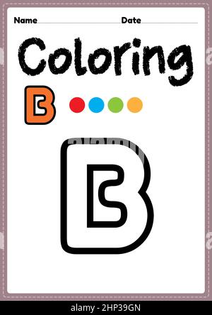 Letter b coloring pages hi