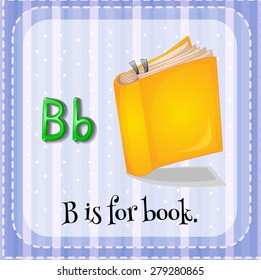 Flashcard letter b stock photos