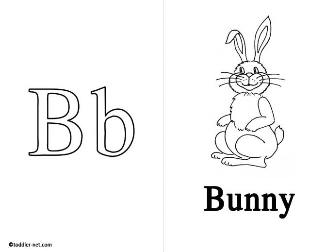 Free printable letter b flashcard and worksheet