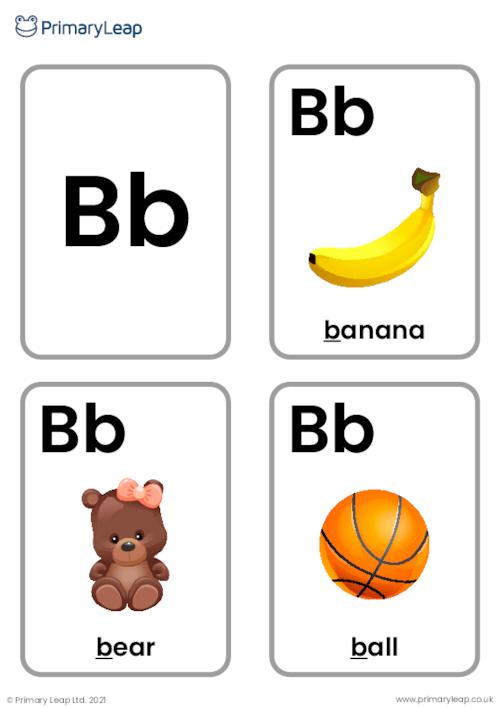 Flashcards b sound flashcards worksheet