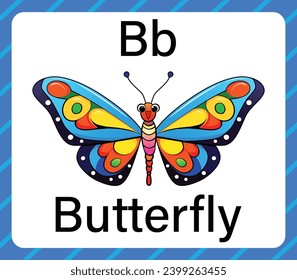 Flashcard letter b stock photos
