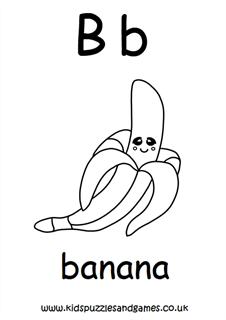 Letter b louring sheets