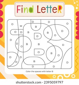Flashcard letter b stock photos
