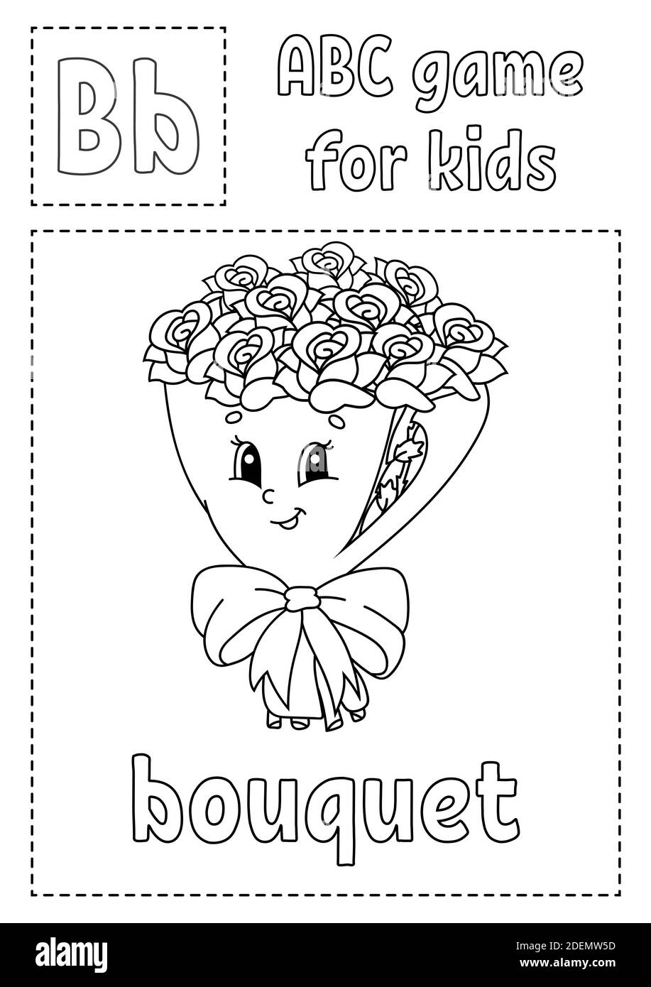 Letter b worksheet stock vector images