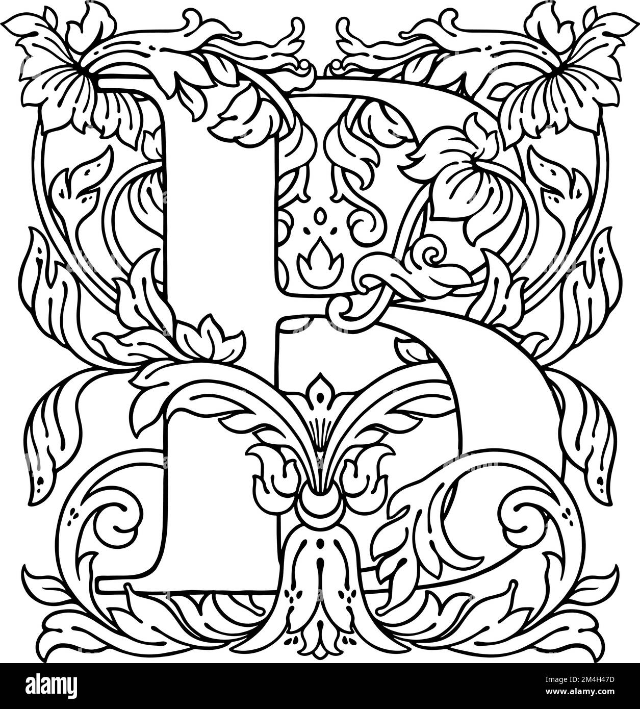 Letter b drawing hi