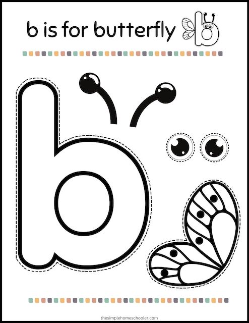 Free letter b worksheets easy print
